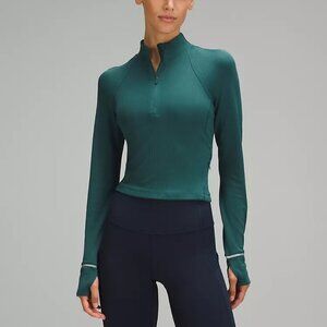 lululemon It's Rulu Ribbed Cropped Half Zip